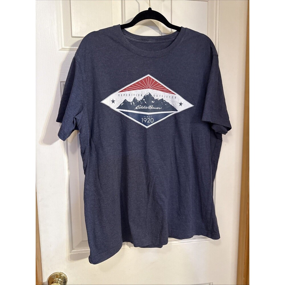 Eddie Bauer T-Shirt Men's XL Adults Cotton Blend Short Sleeve Casual